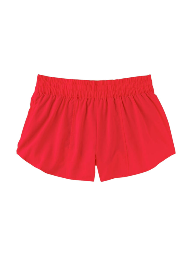 Image for Women's Plain Solid Sport Short,Red
