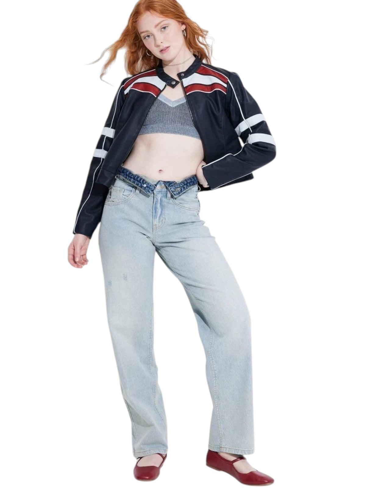 Image for Women's Plain Ripped Jeans, Light Blue