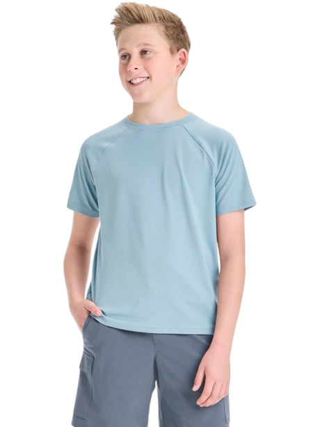 Image for Kids Boy's Plain Solid Sport Top,Dusty Blue
