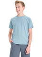 Image for Kids Boy's Plain Solid Sport Top,Dusty Blue