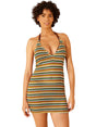 Image for Women's Open Knitted Open Back Dress,Multi
