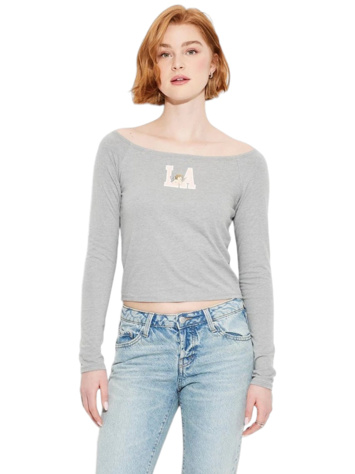 Image for Women's Printed Top,Grey