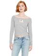 Image for Women's Printed Top,Grey