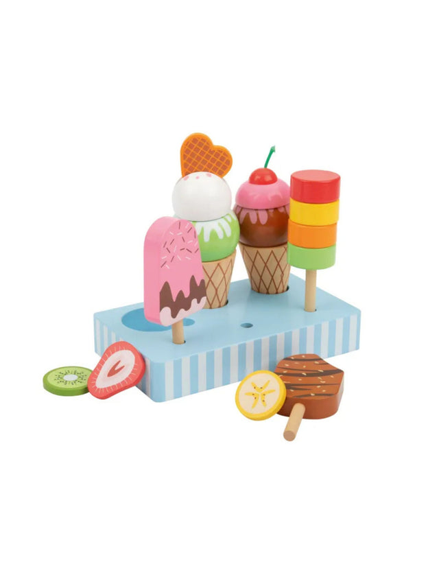 Image for Wooden Ice Cream Food Set
