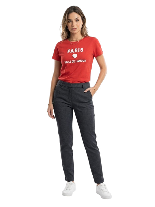 Image for Women's Printed Top,Red