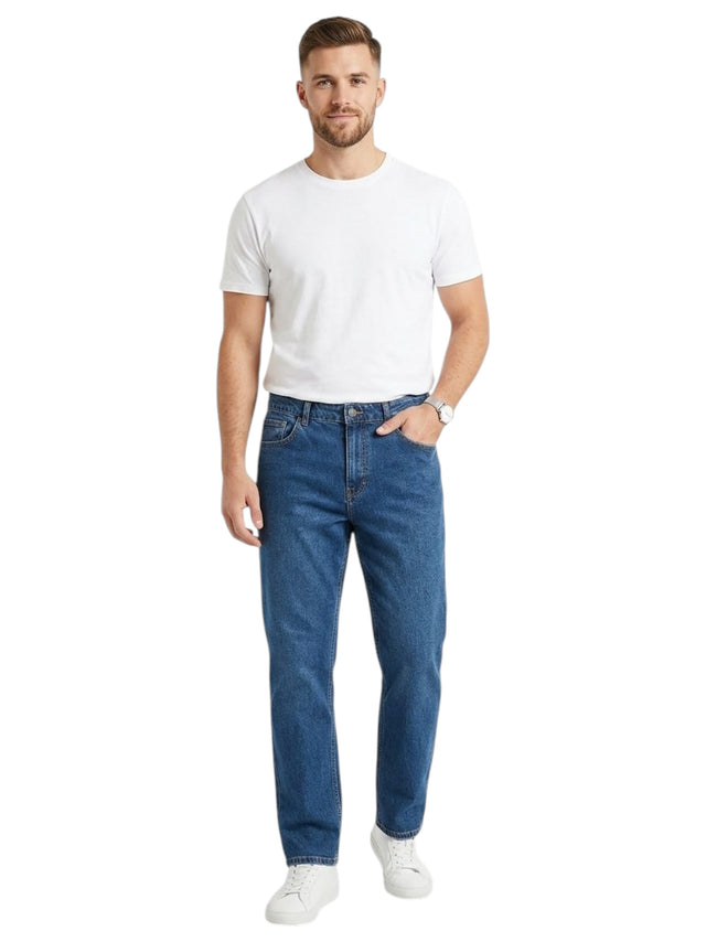 Image for Men's Plain Jeans,Navy