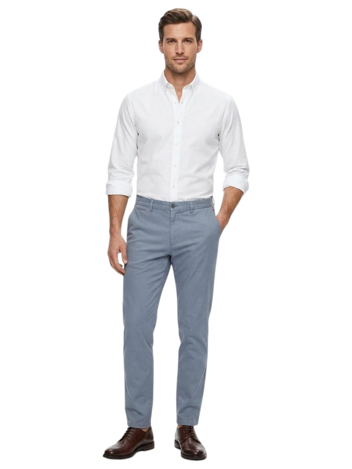 Image for Men's Plain Pant,Light Blue