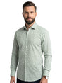 Image for Men's Printed Dress Shirt,White