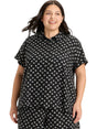 Image for Women's Printed Chemise,Black 