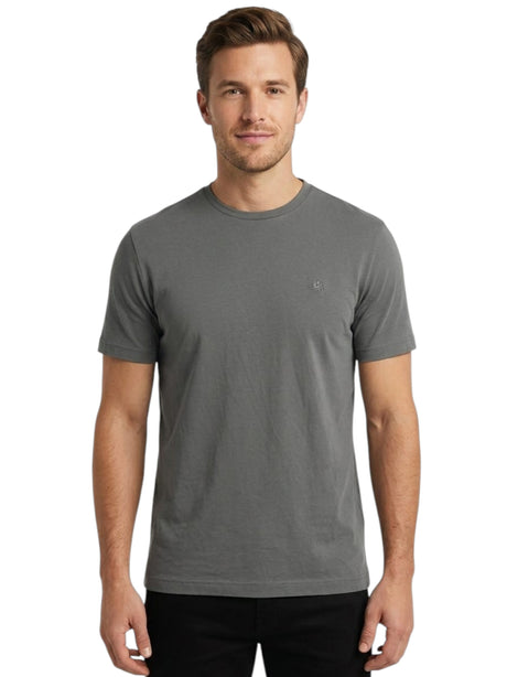 Image for Men's Plain Solid Top,Grey