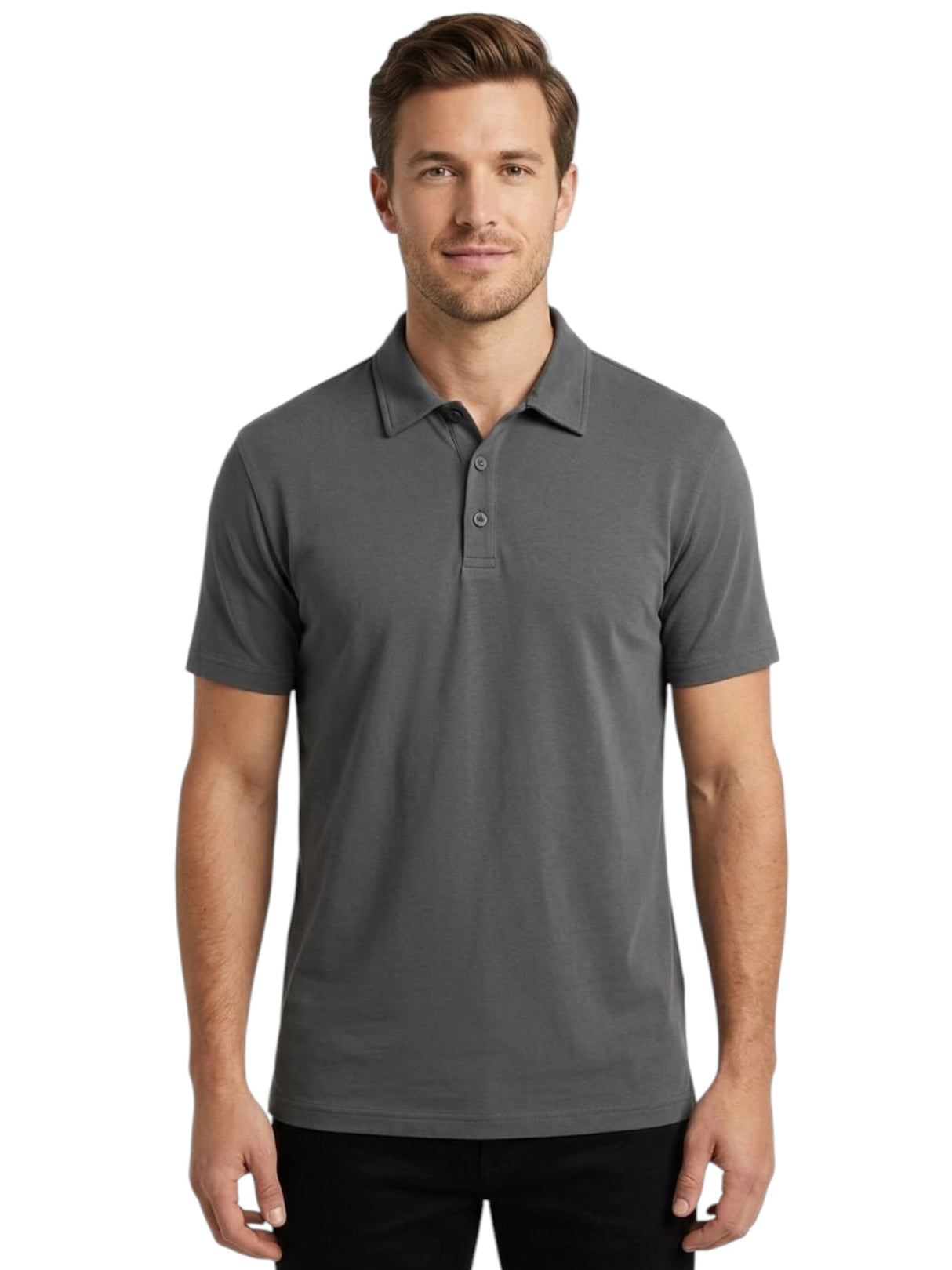 Image for Men's Plain Solid Top,Grey