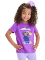 Image for Kids Girl's Printed Top,Dark Purple