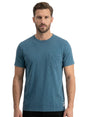 Image for Men's Plain Solid Top,Dusty Blue