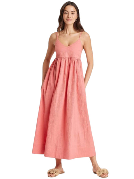 Image for Women's Textured Dress,Coral Pink