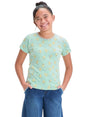 Image for Kids Girl's Printed Top,Light Mint Green