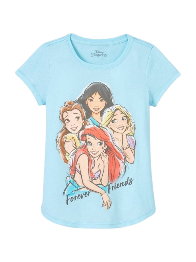 Image for Kids Girl's Graphic Printed Top,Light Blue