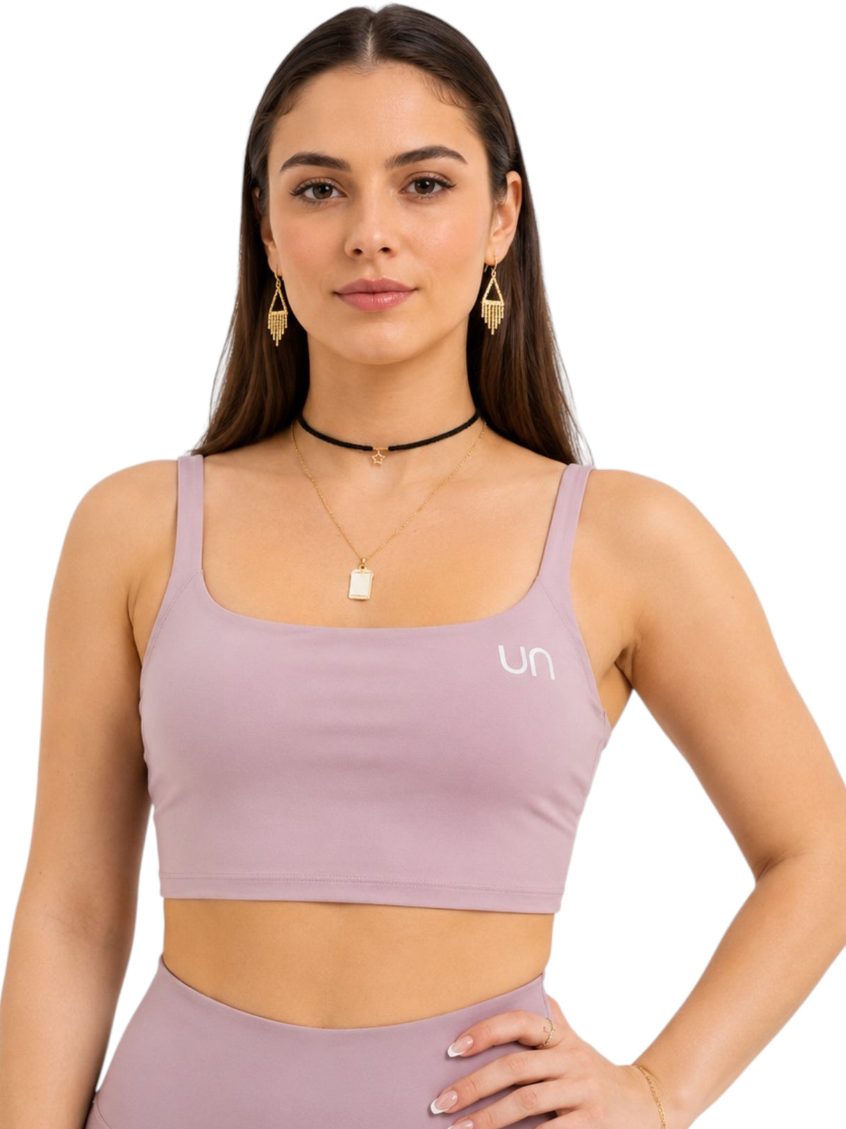 Women's Sports Cropped Top,Light Purple