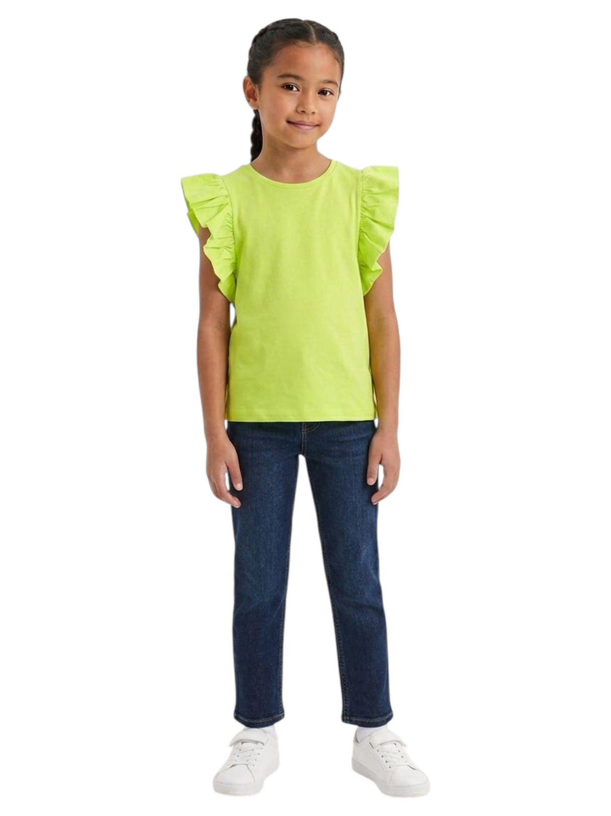 Image for Kids Gilr's Plain Solid Top,Light Green