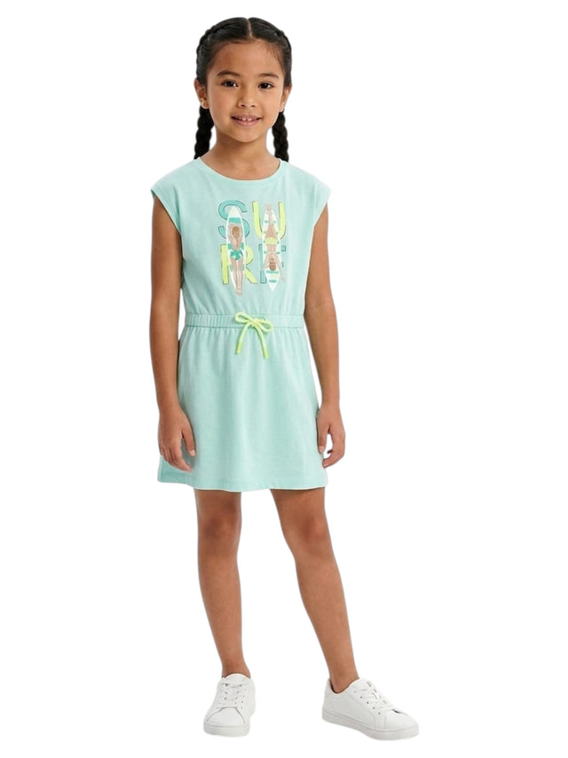 Image for Kids Girl's Printed Jumpsuit,Mint Green