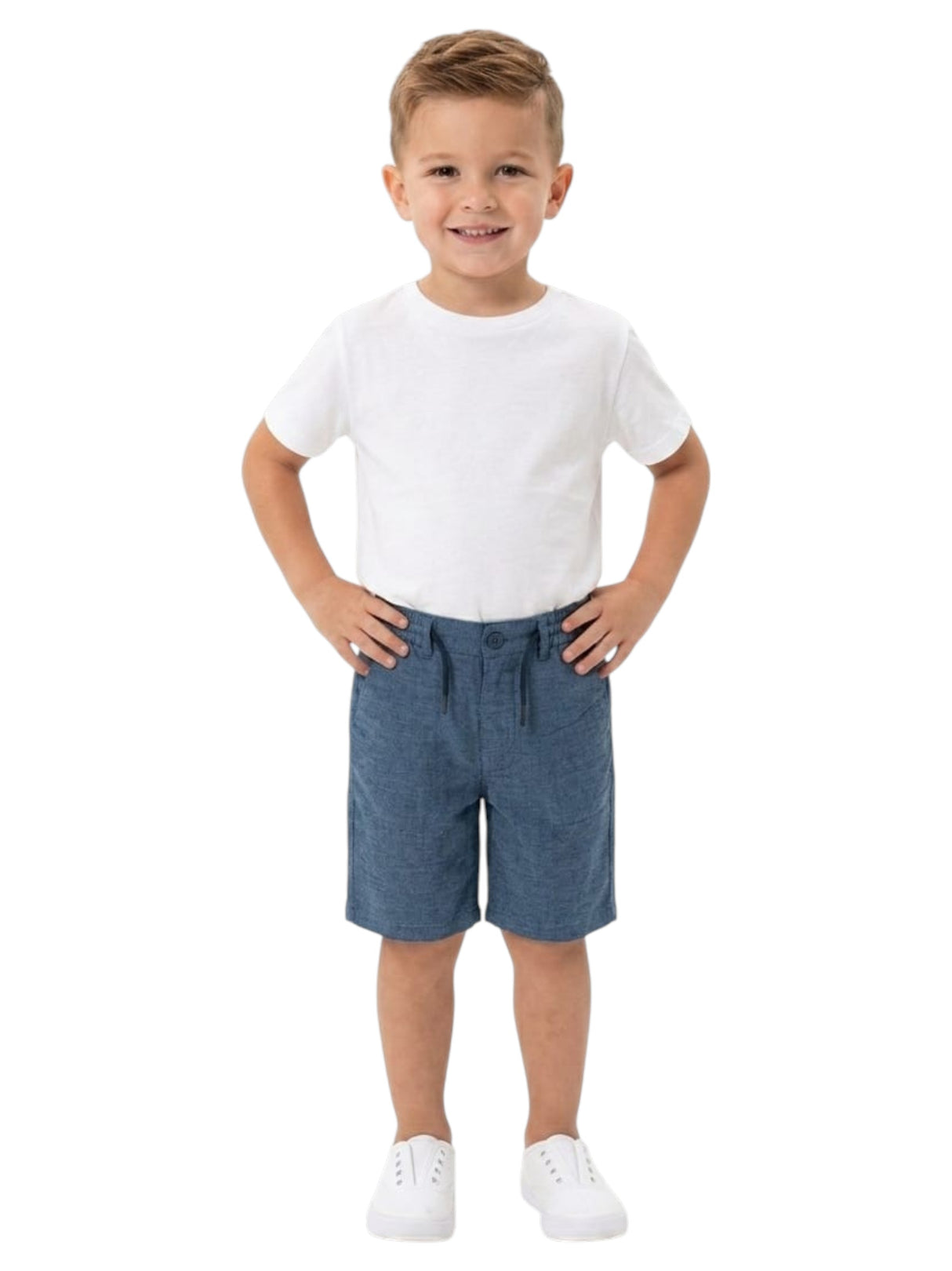 Image for Kids Boy's Plain Solid Short,Navy