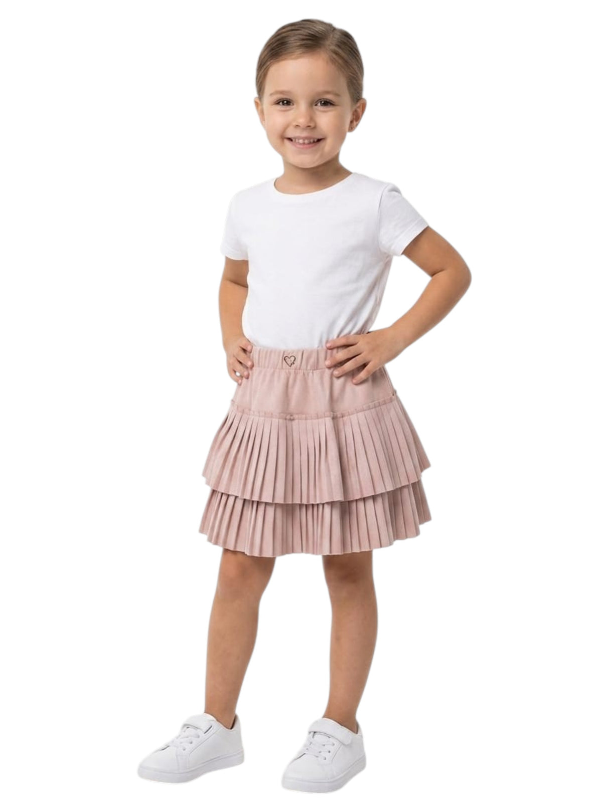 Image for Kids Girl's Ruffled Skirt,Dusty Rose
