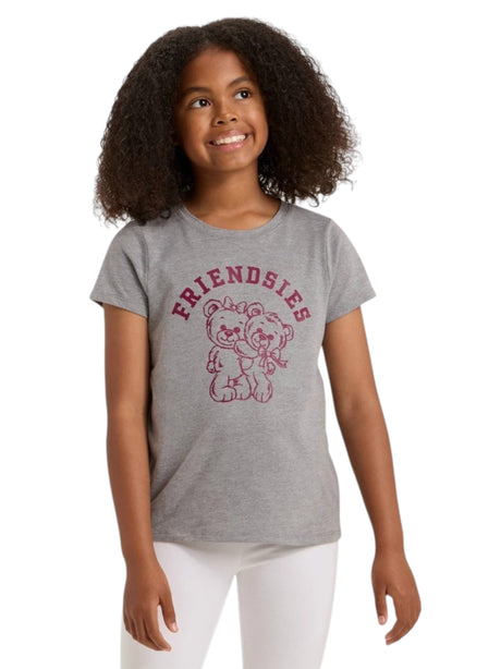 Image for Kids Girl's Printed Top,Grey