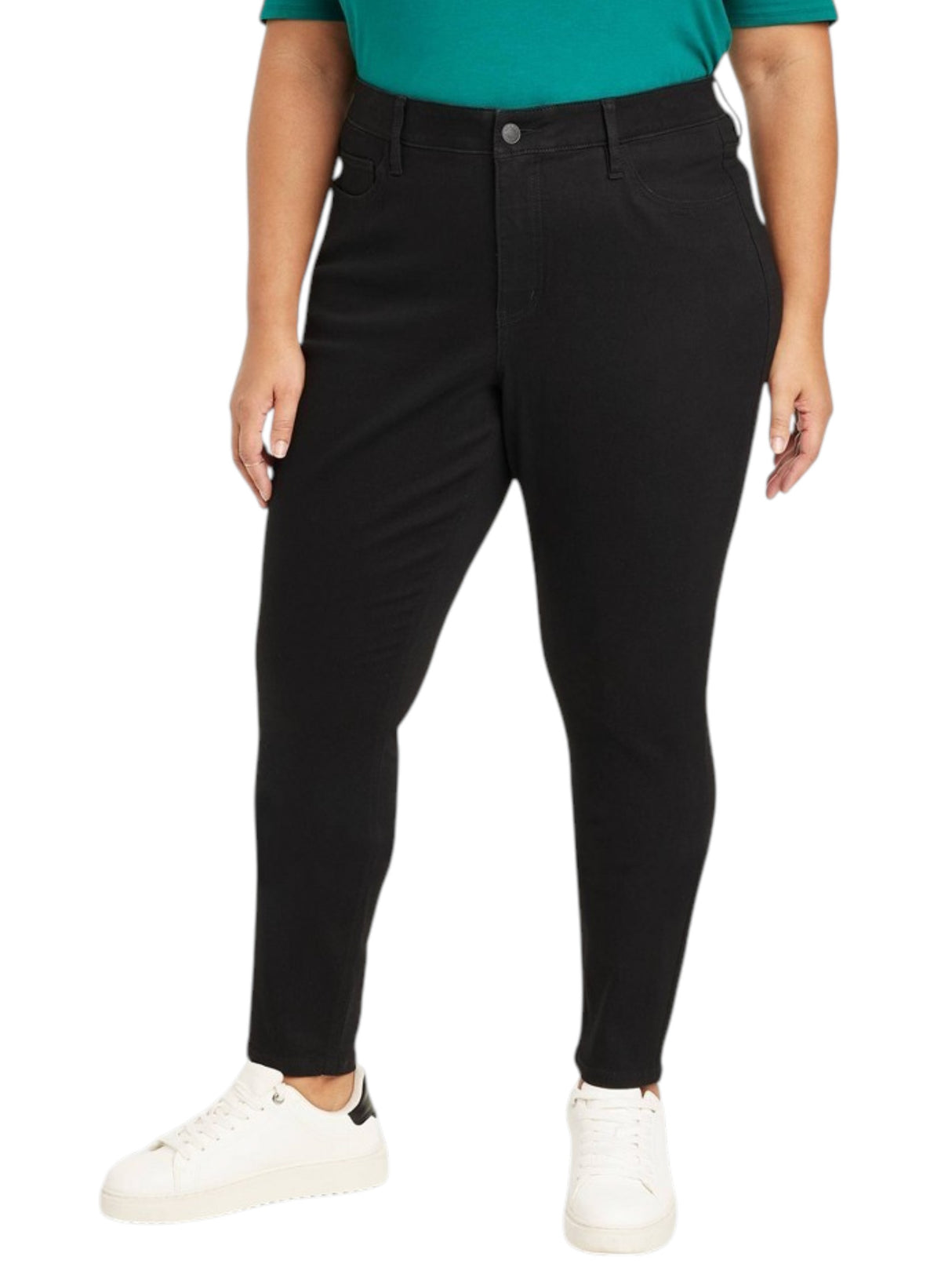 Image for Women's Plain Solid Jeans,Black