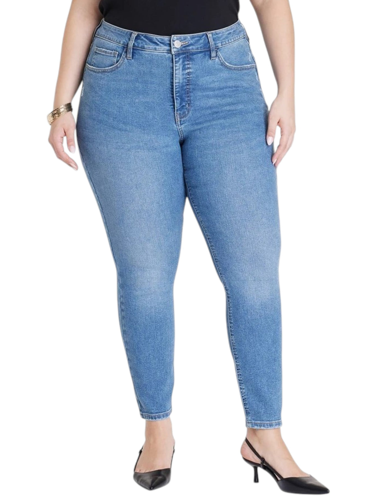 Image for Women's Washed Jeans,Blue