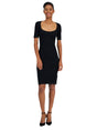 Image for Women's Ribbed Dress,Black