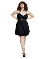 Image for Women's Open back Lace Dress,Black