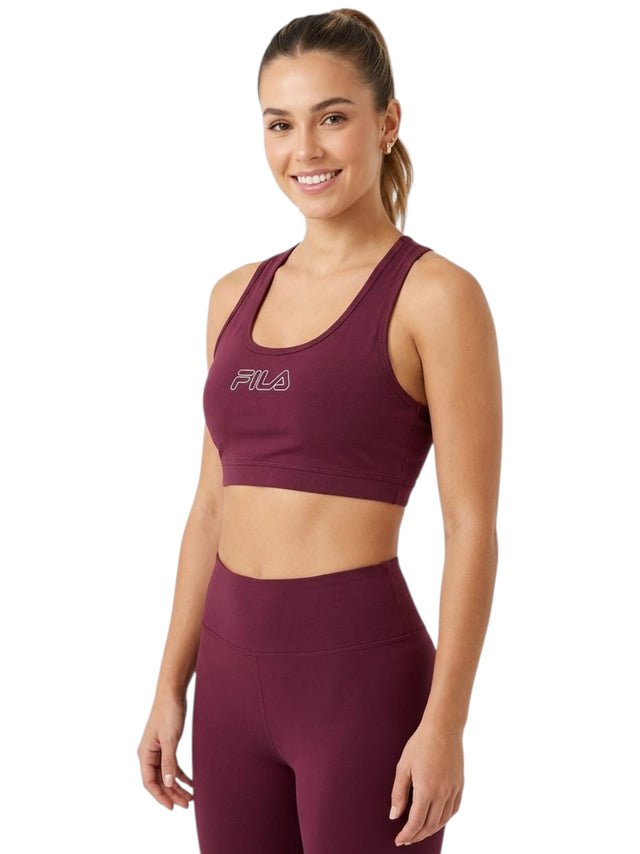 Image for Women's Brand Logo Printed Sport Top,Burgundy