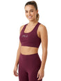 Image for Women's Brand Logo Printed Sport Top,Burgundy