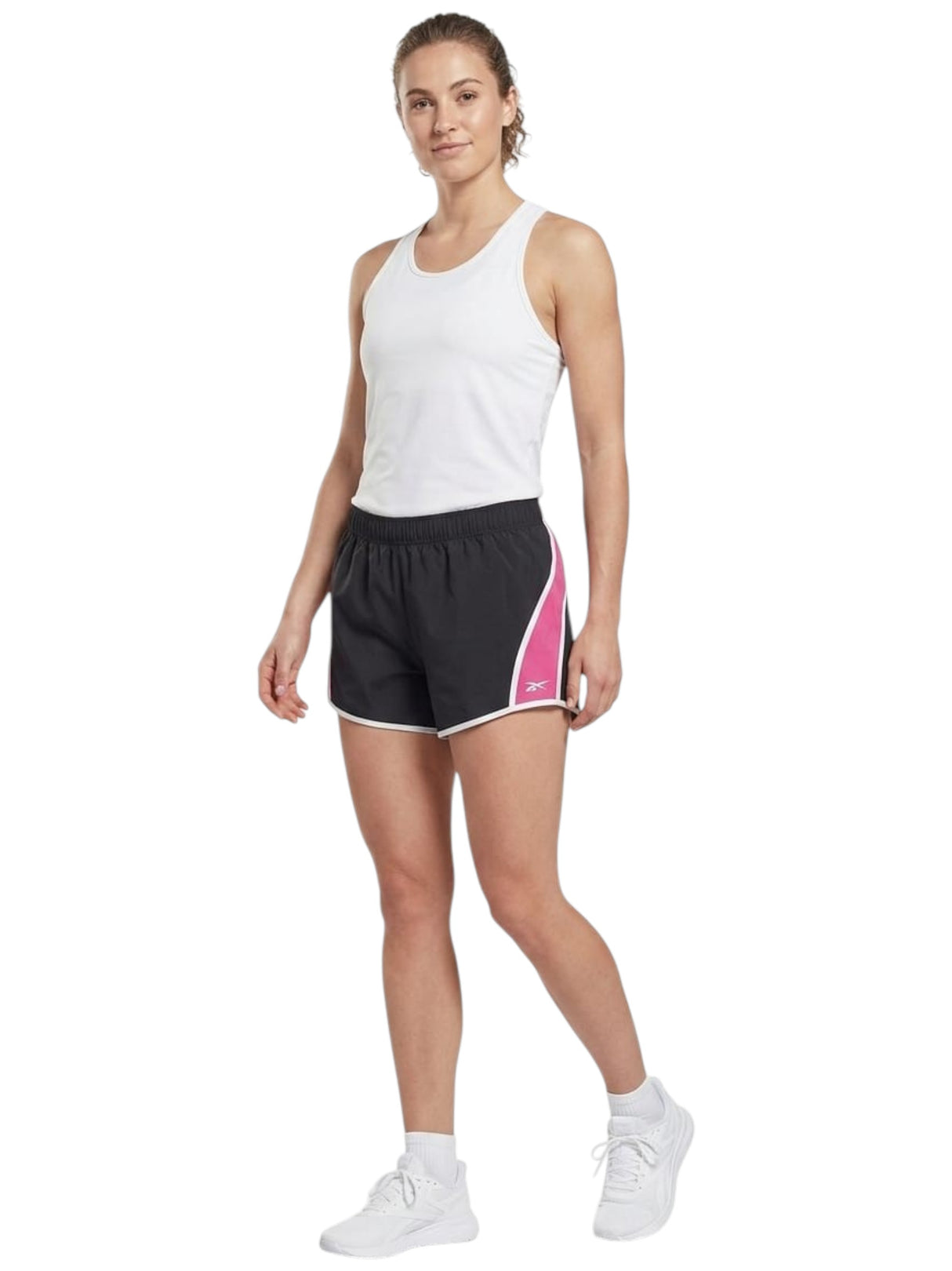 Image for Women's Colorblocked Sport Short,Black/Fuchsia