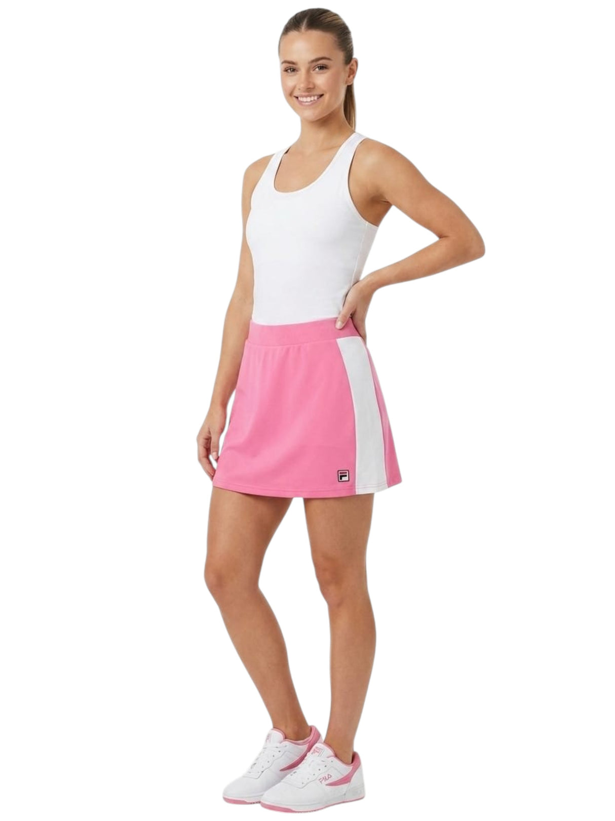Image for Women's Striped Sport Skirt,Pink/White