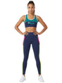 Image for Women's Brand Logo Printed Sport Top,Navy/Green