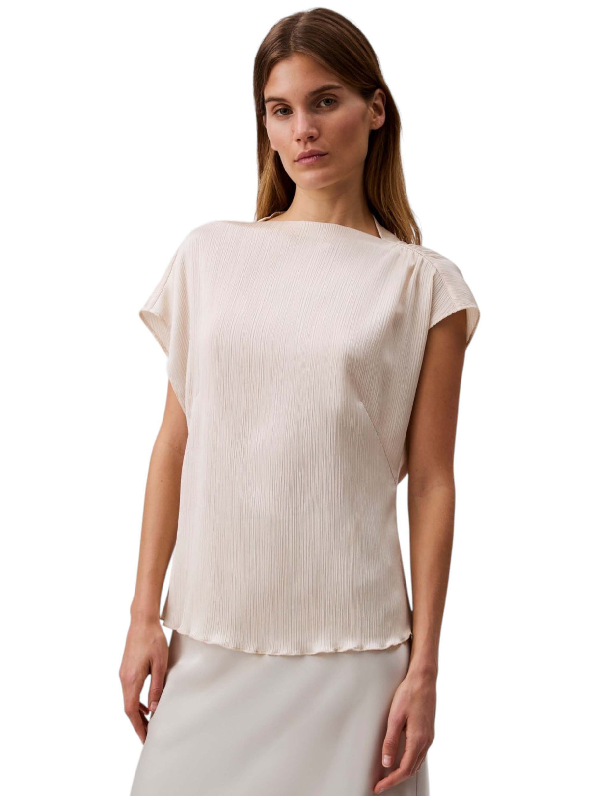 Image for Women's Ribbed Top,Beige