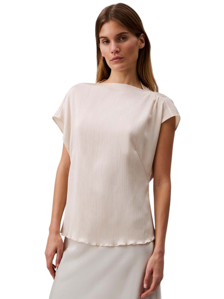 Image for Women's Ribbed Top,Beige