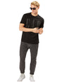 Image for Men's Brand Logo Printed Top,Black
