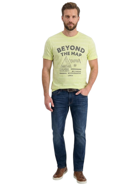 Image for Men's Printed Top,Lime