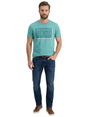 Image for Men's Printed Top,Turquoise