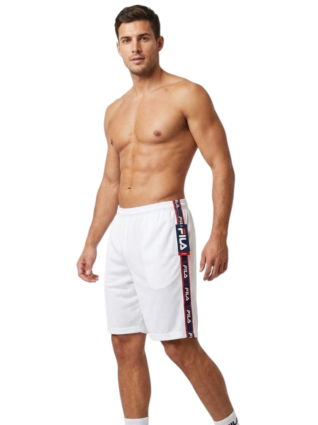 Image for Men's Brand Logo Printed Sport Short,White