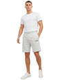 Image for Men's Brand Logo Printed Short,Light Grey