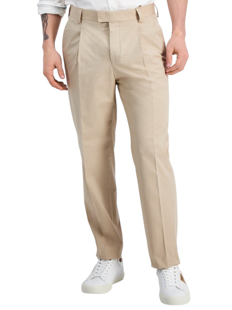 Image for Men's Plain Solid Classic Pant,Beige