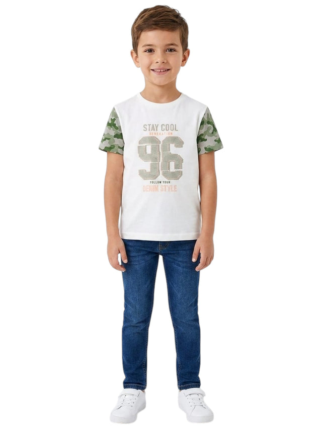 Image for Kids Boy's Printed Top,White