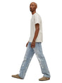 Image for Men's Printed Jeans,Light Blue