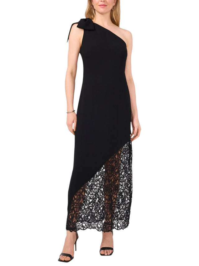 Image for Women's Plain Open Lace Dress,Black