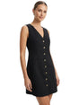 Image for Women's Plain Solid Dress,Black