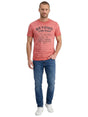 Image for Men's Printed Top,Light Red