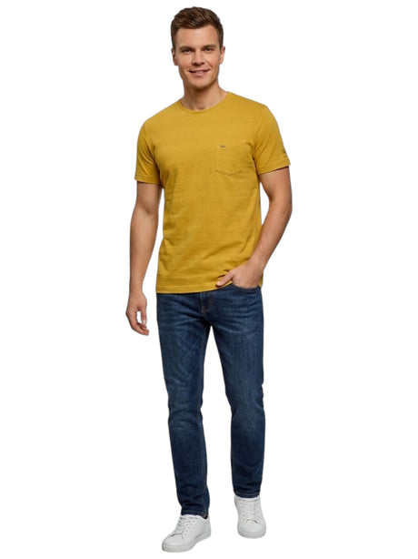 Image for Men's Striped Top,Mustard