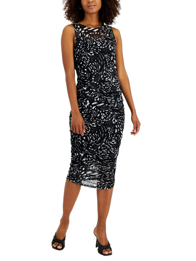 Image for Women's Printed Dress,Black/White